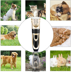 Cordless Pet Clippers with Low Noise – Complete Grooming Kit for Dogs & Cats